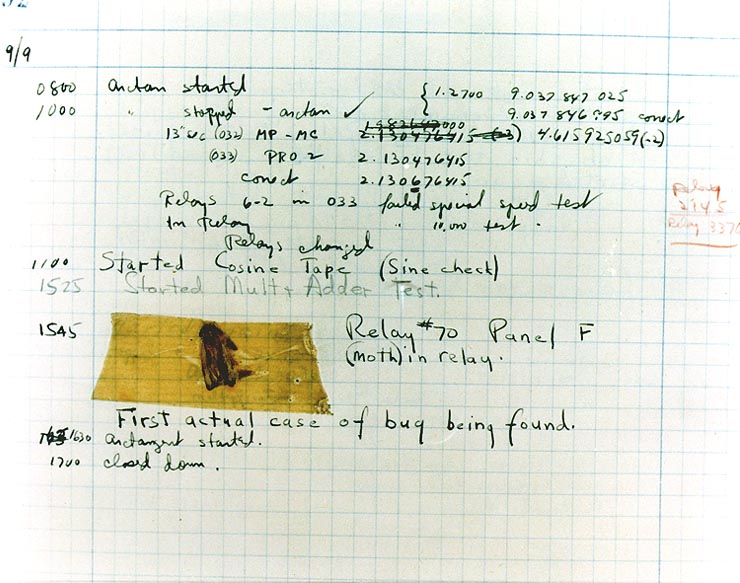 First computer bug