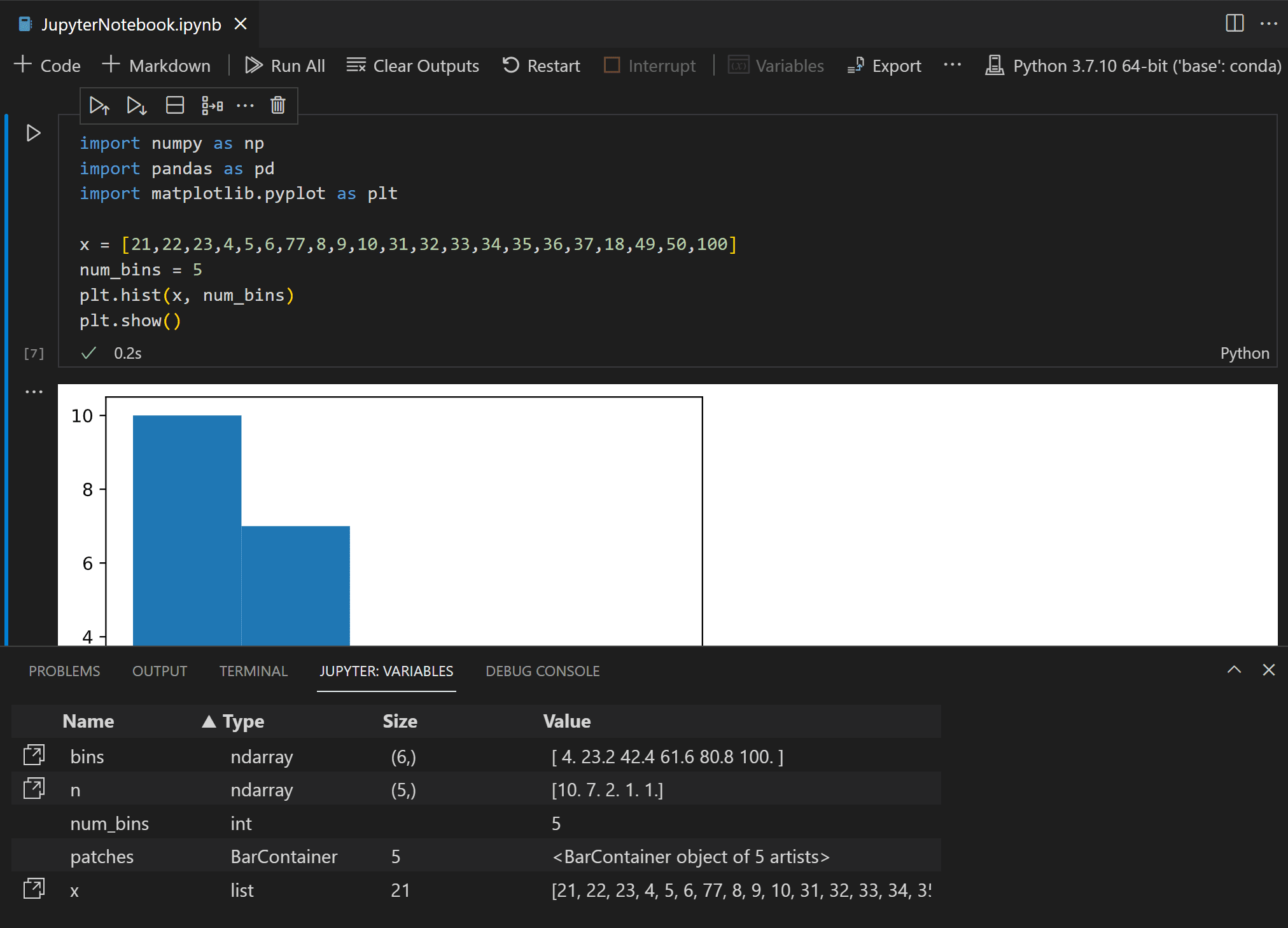 Variable Explorer